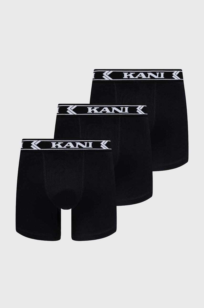 Karl Kani boxeri 3-pack barbati, culoarea negru